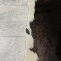 Koeienhuid bruin zwart wit 220x185cm M/L