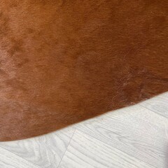 Koeienhuid bruin wit Hereford 205x210cm M/L