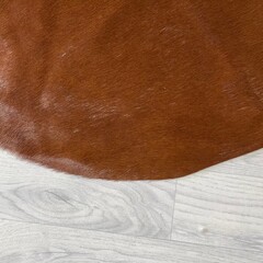 Koeienhuid bruin wit Hereford 200x205cm M/L