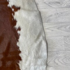 Koeienhuid bruin wit Hereford 200x205cm M/L