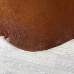 Koeienhuid bruin wit Hereford 225x180cm M/L
