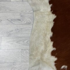 Koeienhuid bruin wit Hereford 215x205cm M/L