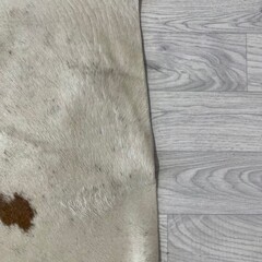Koeienhuid bruin creme 235x215cm XL
