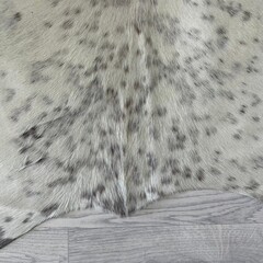 Koeienhuid bruin creme wit 235x205cm M/L
