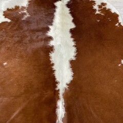 Koeienhuid bruin wit Hereford 230x215cm XL