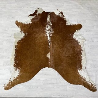 Koeienhuid bruin wit Hereford 215x195cm M/L