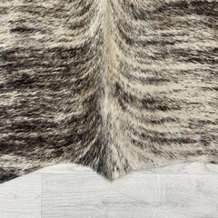 Koeienhuid bruin beige wit brindle 230x185cm M/L