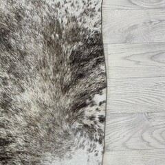 Koeienhuid bruin beige wit brindle 230x185cm M/L
