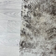Koeienhuid bruin beige wit brindle 230x185cm M/L