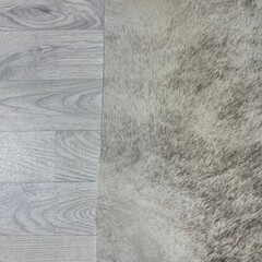 Koeienhuid bruin beige creme brindle 230x220cm XL