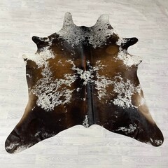 Koeienhuid bruin wit SP 220x190cm M/L