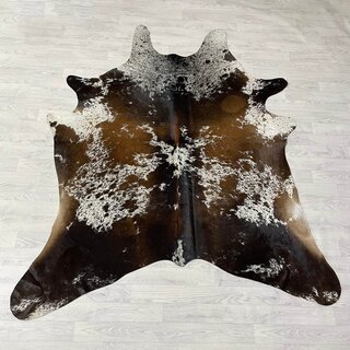 Koeienhuid bruin wit SP 220x190cm M/L