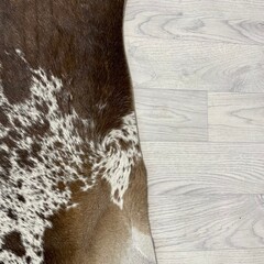 Koeienhuid bruin wit SP 220x190cm M/L
