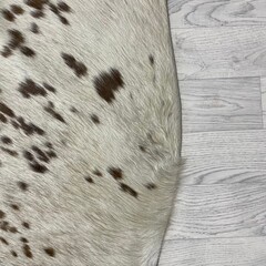 Koeienhuid bruin creme 205x175cm M/L