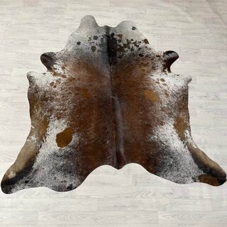 Koeienhuid bruin wit SP 200x200cm M/L