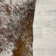 Koeienhuid bruin wit SP 200x200cm M/L