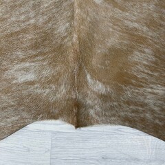Koeienhuid bruin beige wit brindle 200x190cm M/L