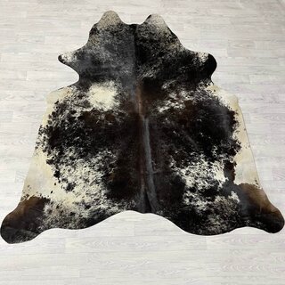 Koeienhuid zwart wit bruin creme SP 210x205cm M/L