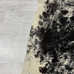 Koeienhuid zwart wit bruin creme SP 210x205cm M/L