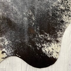 Koeienhuid zwart wit bruin creme SP 210x205cm M/L
