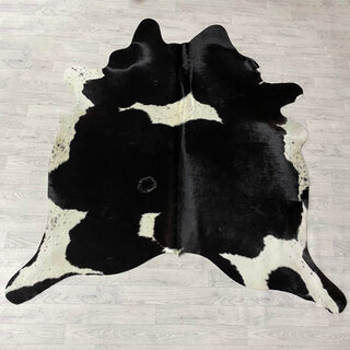 Koeienhuid bruin zwart wit 210x195cm