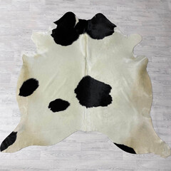 Koeienhuid zwart wit 225x210cm
