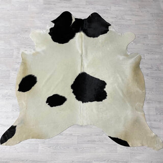 Koeienhuid zwart wit 225x210cm