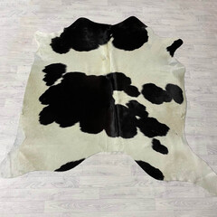 Koeienhuid bruin creme 205x210cm