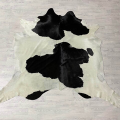 Koeienhuid zwart wit 215x230cm