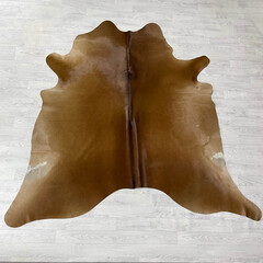 Koeienhuid bruin 215x215cm