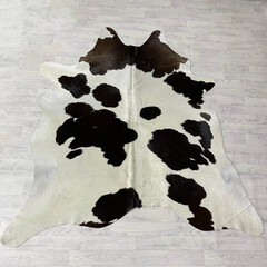 Koeienhuid bruin creme 205x200cm