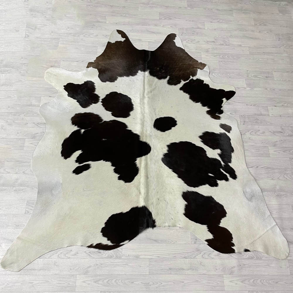 Lederstore Koeienhuid bruin creme 205x200cm