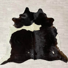 Koeienhuid bruin creme 250x225cm