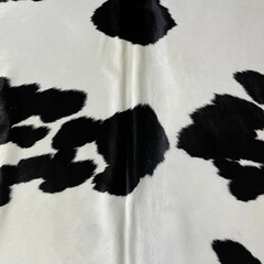 Koeienhuid zwart wit creme 260x240cm
