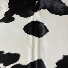 Koeienhuid zwart wit creme 260x240cm