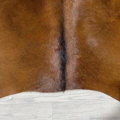 Koeienhuid bruin zwart wit 215x205cm