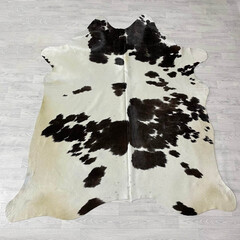 Koeienhuid bruin wit creme 235x200cm