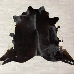 Koeienhuid bruin zwart wit 235x235cm