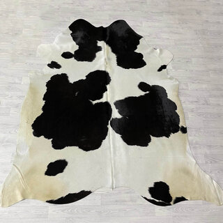 Koeienhuid zwart wit bruin creme 235x220cm