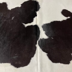 Koeienhuid zwart wit bruin creme 235x220cm