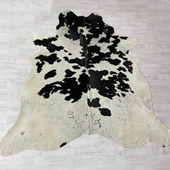 Koeienhuid bruin zwart wit 235x225cm