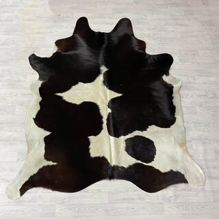 Koeienhuid bruin creme 220x190cm
