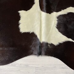Koeienhuid bruin creme 220x190cm