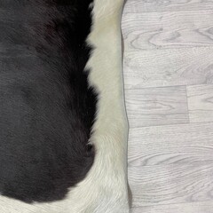 Koeienhuid bruin creme 220x190cm