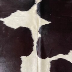 Koeienhuid bruin creme 220x190cm