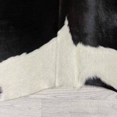 Koeienhuid zwart bruin creme 245x240cm