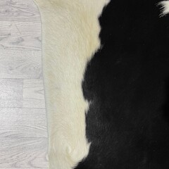 Koeienhuid zwart bruin creme 245x240cm
