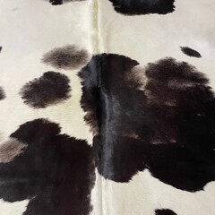 Koeienhuid zwart bruin creme 235x235cm