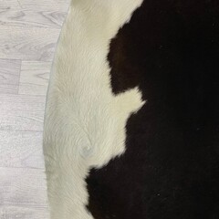 Koeienhuid bruin creme 255x245cm