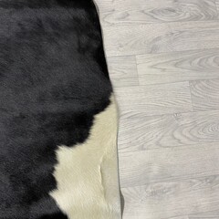 Koeienhuid zwart wit 225x210cm